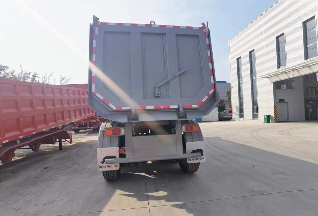 8.5-meter flatbed rear-turn dump semi-trailer