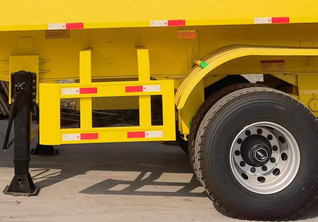 8-meter integrated rear-turn dump semi-trailer