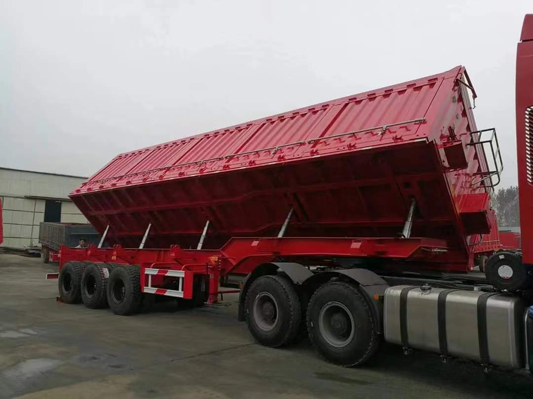 Side-turning dump truck ordered by Riyadh customer to transport minerals