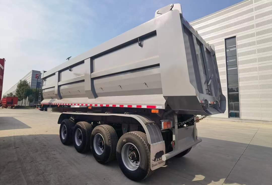 8.5-meter flatbed rear-turn dump semi-trailer