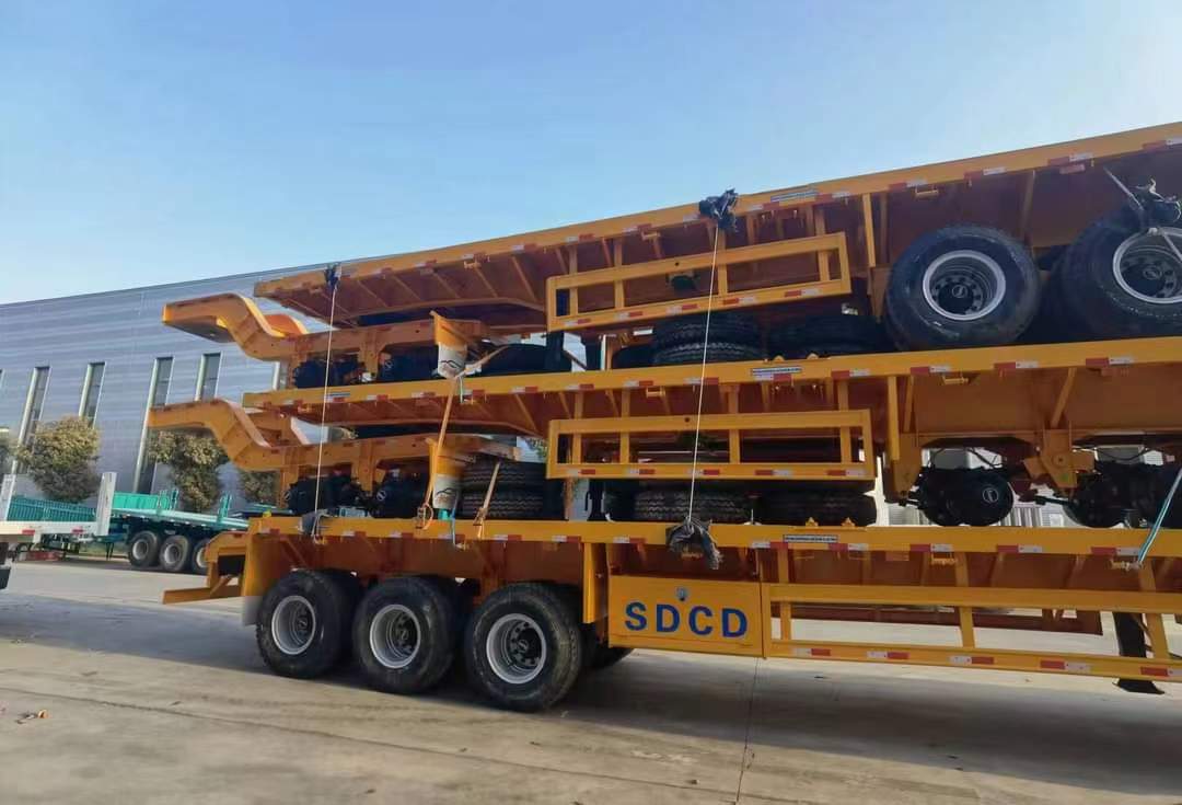 13-meter dangerous goods tank container frame transport semi-trailer