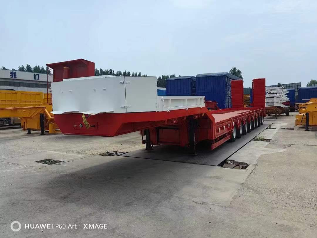 16-meter three-line six-axle low-flat semi-trailer