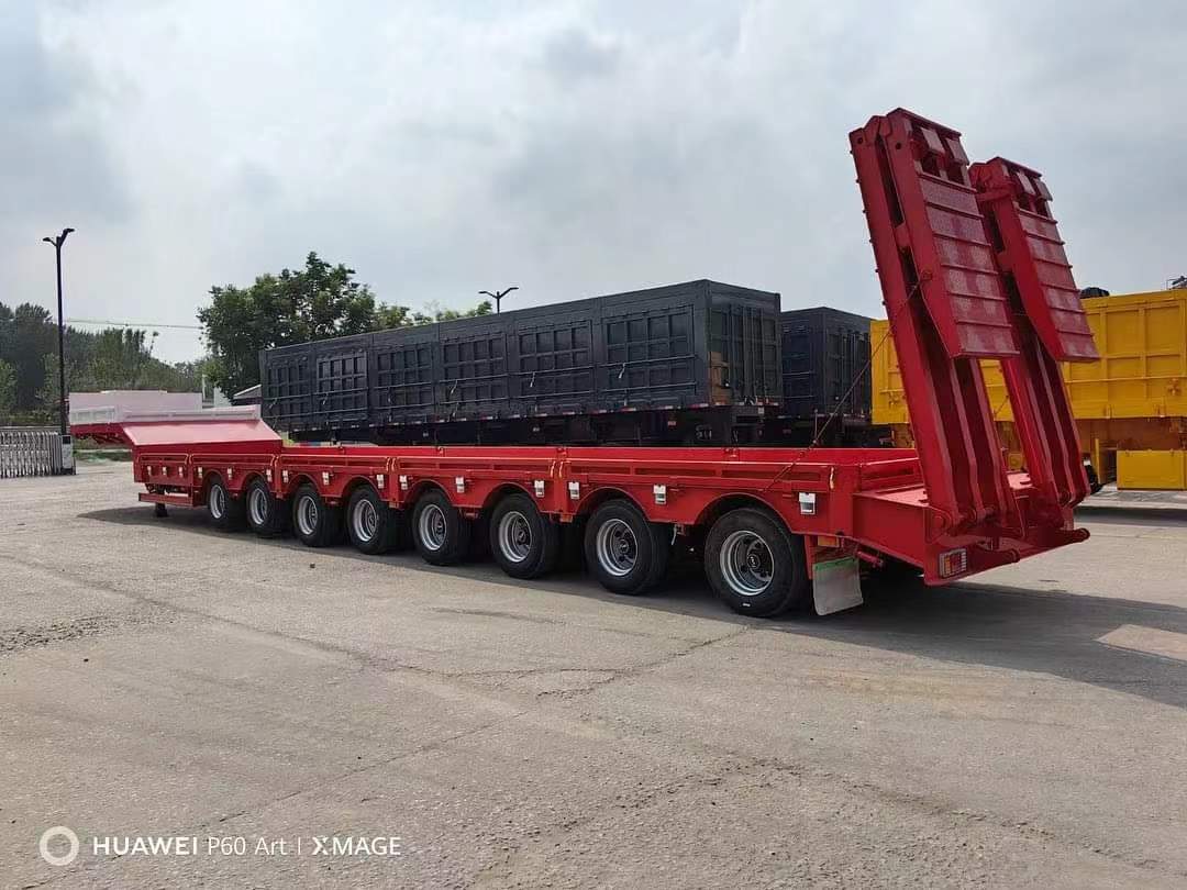 16-meter three-line six-axle low-flat semi-trailer