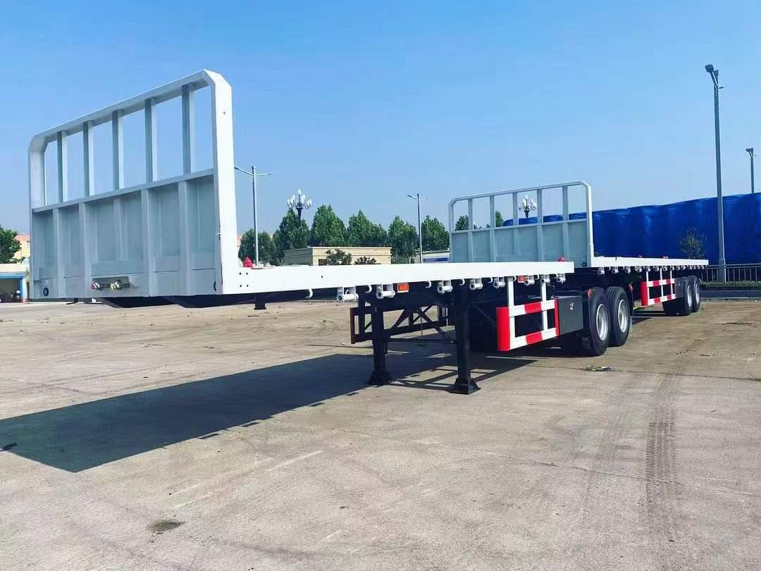 Flatbed semi-trailer shipping container ordered by Algerian customer