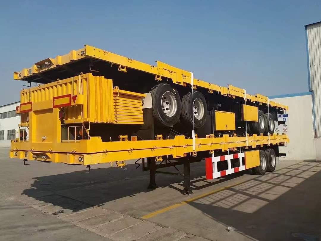 Flatbed semitrailers ordered by Filipino customers to transport buildingmaterial