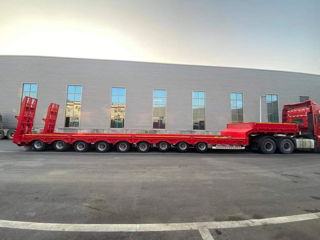 16-meter three-line six-axle low-flat semi-trailer