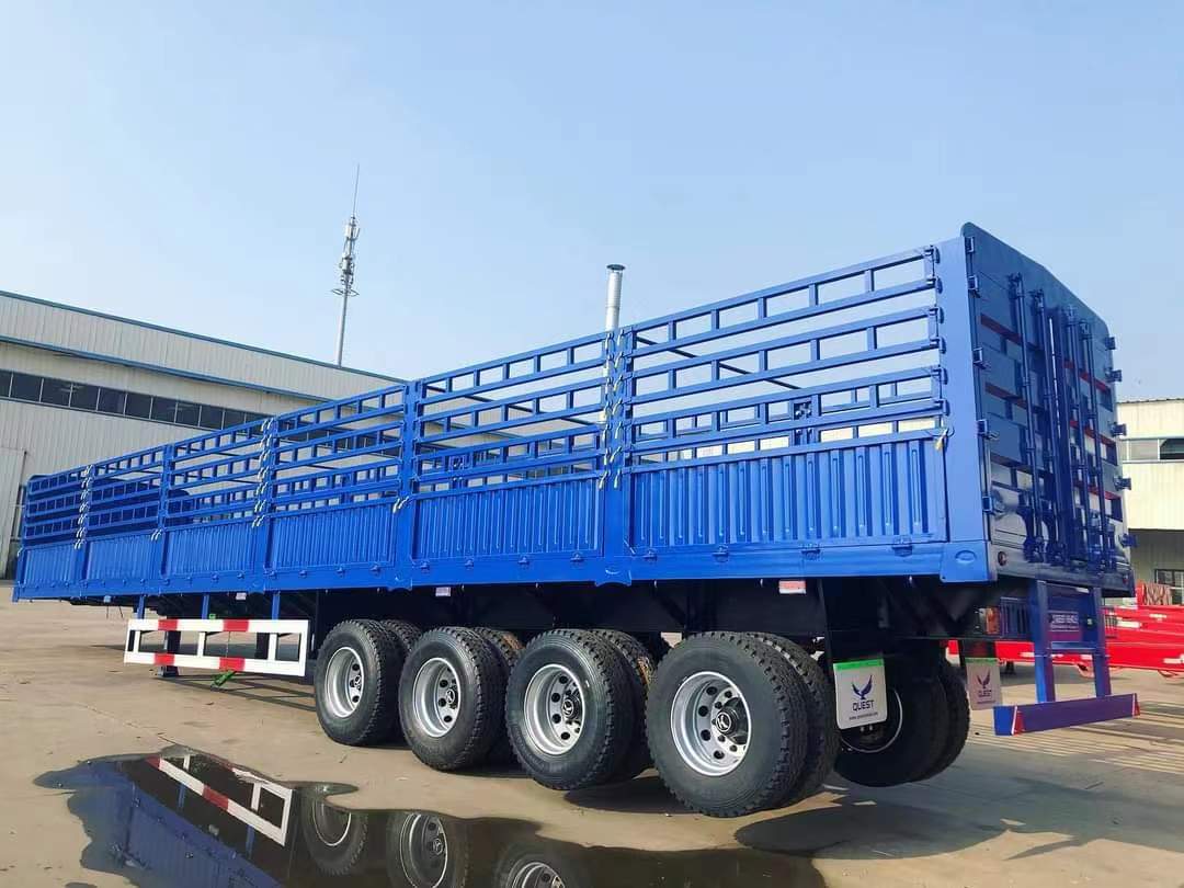 13-meter straight beam and railing semi-trailer