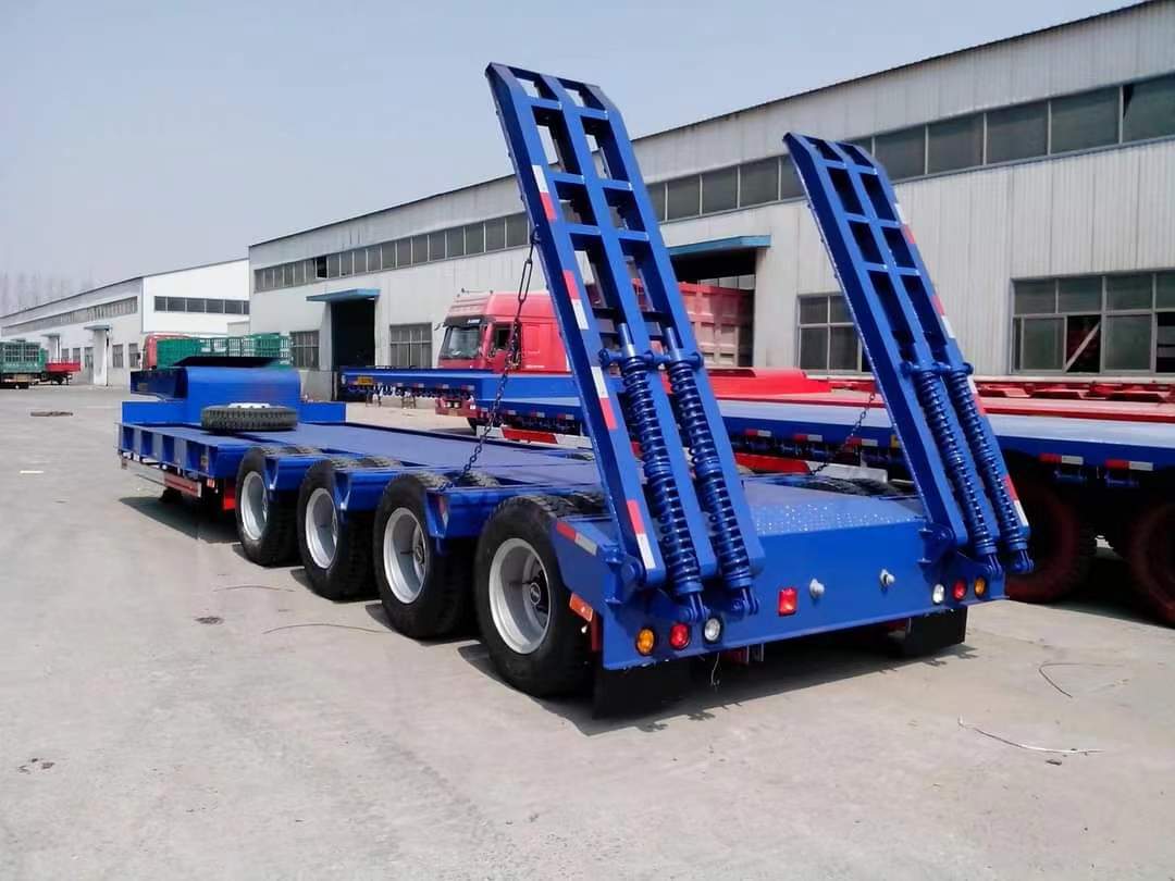 16-meter three-line six-axle low-flat semi-trailer