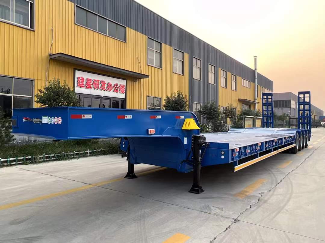 13-meter gooseneck flatbed transport semi-trailer