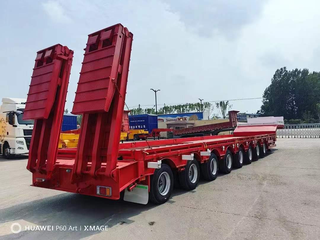 16-meter three-line six-axle low-flat semi-trailer