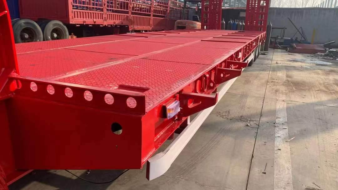 16-meter three-line six-axle low-flat semi-trailer