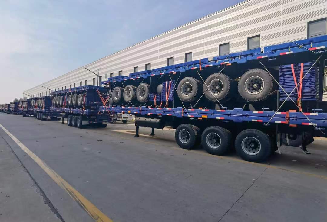 Flatbed semi-trailer ordered by Kazakhstan customer