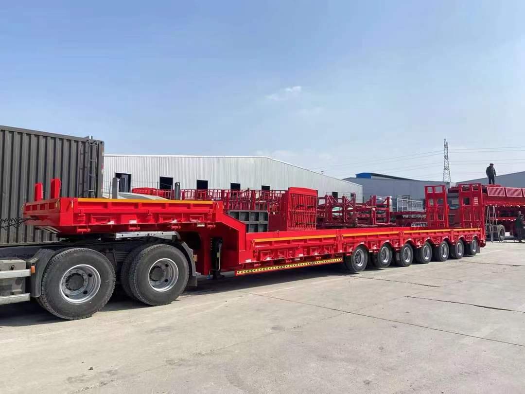 16-meter three-line six-axle low-flat semi-trailer