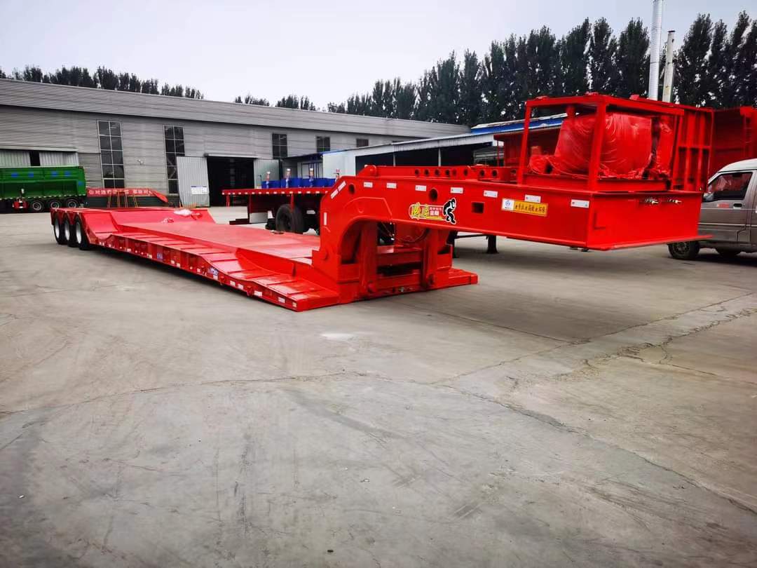 12.5m low flatbed semi-trailer