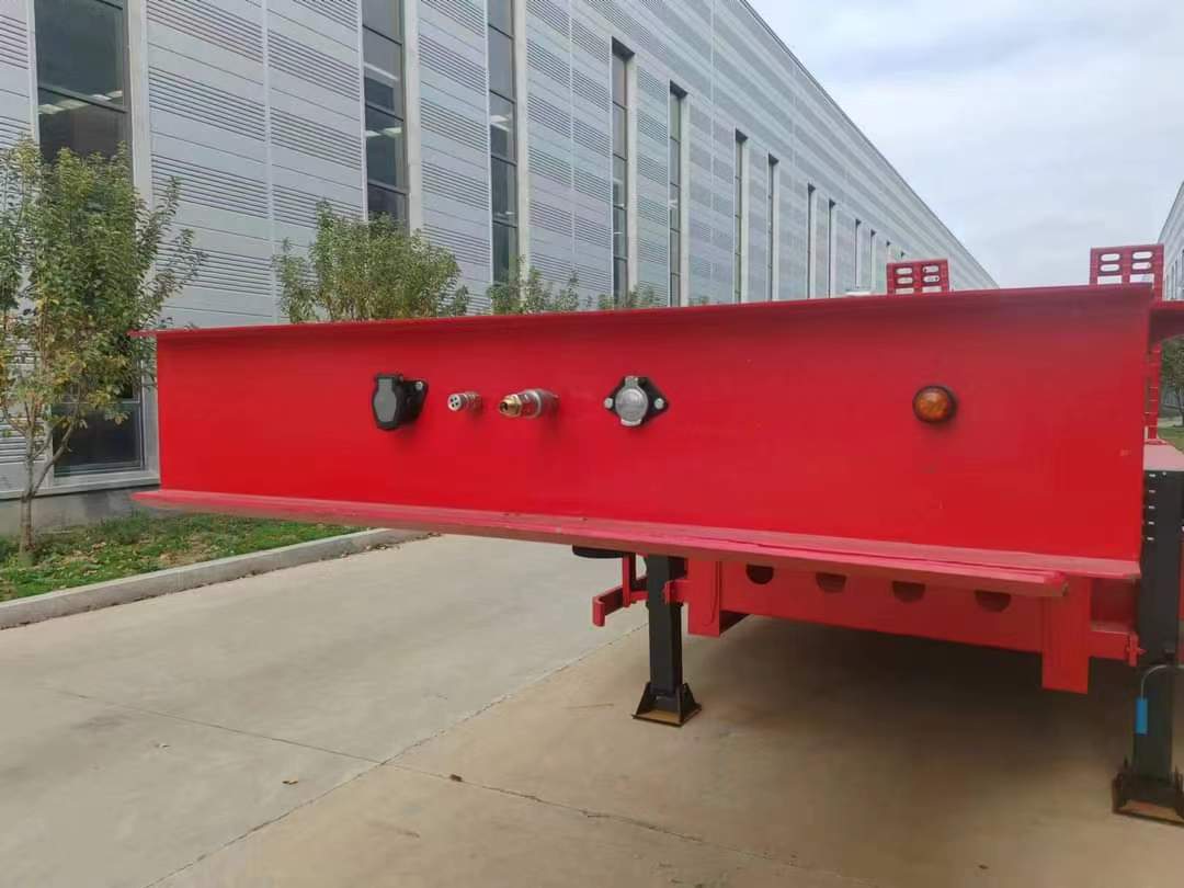 13-meter high and low style engineering board semi-trailer