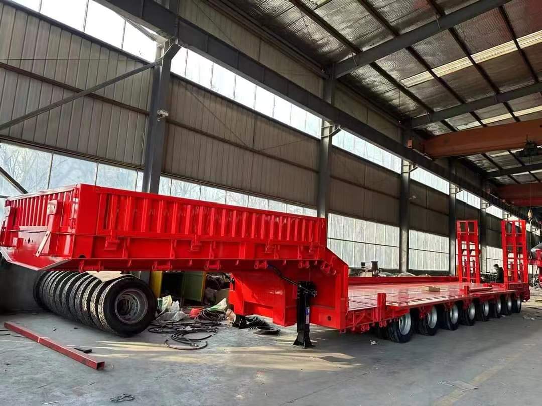 16-meter three-line six-axle low-flat semi-trailer