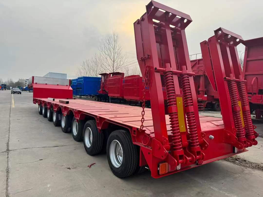 16-meter three-line six-axle low-flat semi-trailer