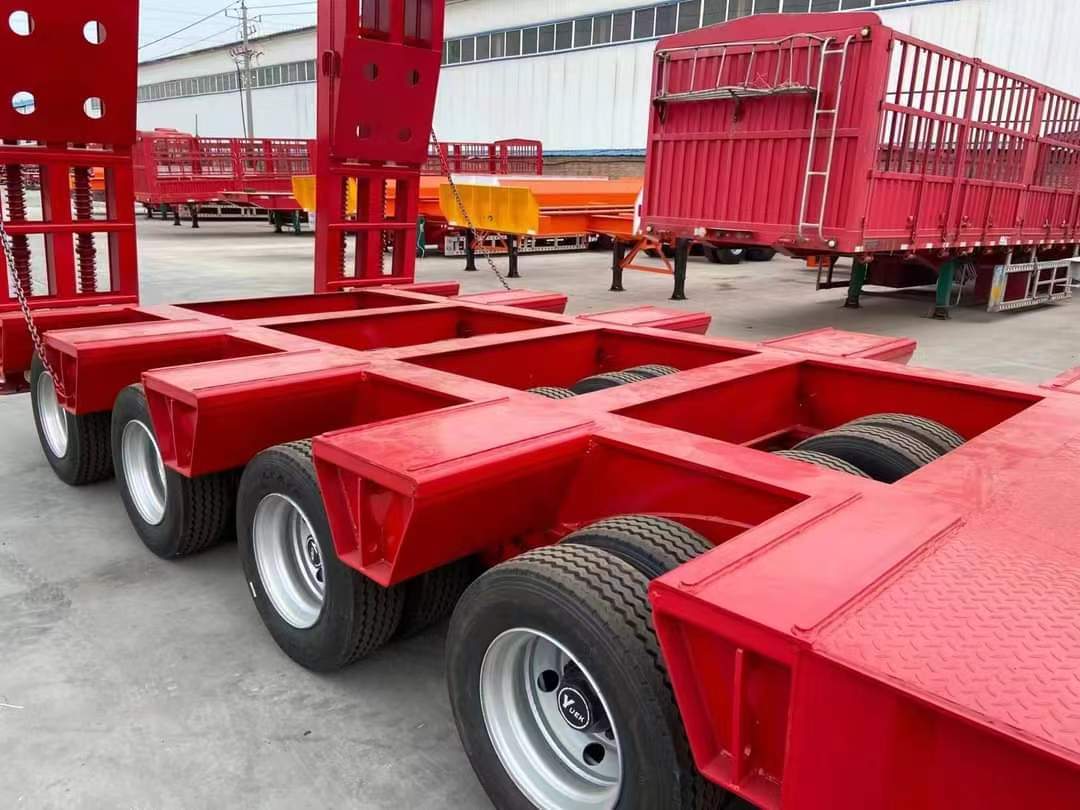 13-meter three-line six-axle low-flat semi-trailer