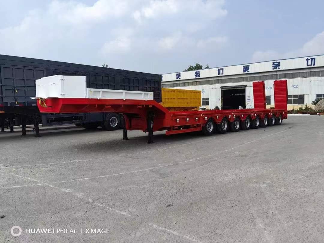 16-meter three-line six-axle low-flat semi-trailer