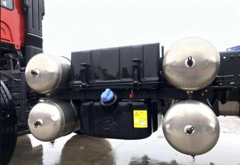 What is the role of the truck-mounted air cylinder