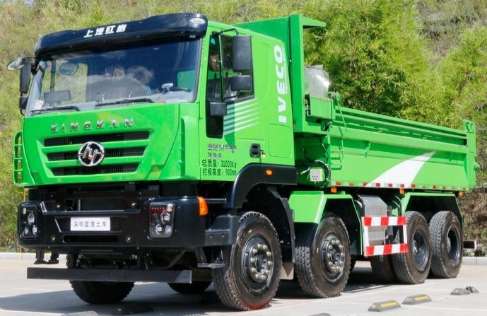 SAIC Hongyan C6 Heavy Duty Version 420 HP 8X4 6.5m Dump Truck 