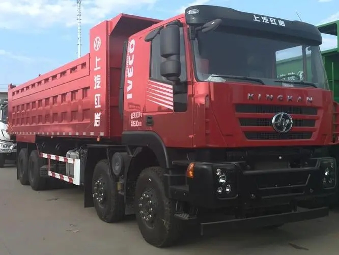 SAIC Hongyan New King Kong M500 390 HP 8X4 7.6m dump truck 