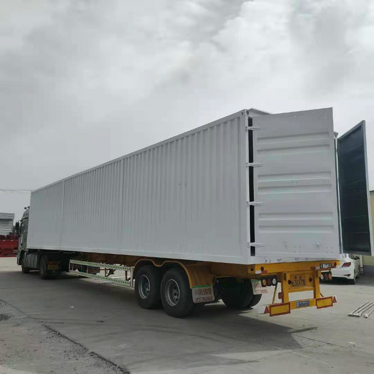 Custom winged semi-trailer from Kazakhstan