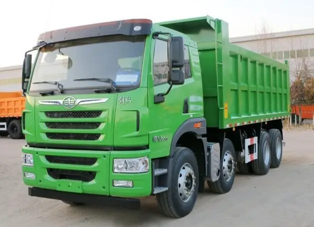 FAWQD Jiefang Han V heavy truck 350 horsepower 8X4 7.4 meter dump truck