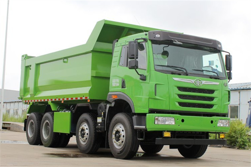 FAWQD Jiefang Han V heavy truck version 2.0 375 horsepower 8X4 5.6 meter dump truck