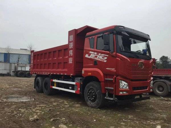 FAWQD Jiefang JH6 heavy truck 400 horsepower 6X4 5.8m dump truck 