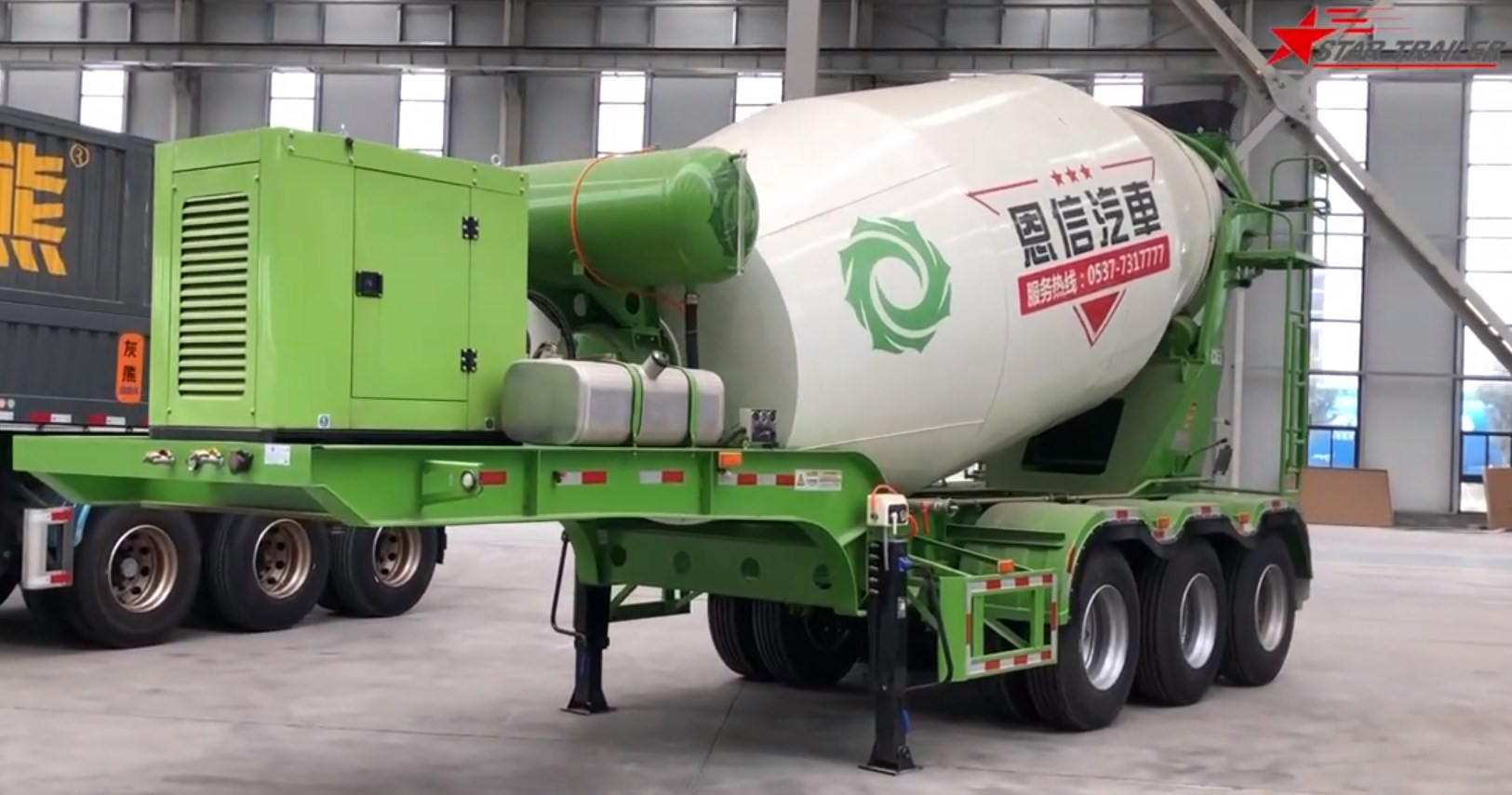 Custom-made concrete semi-trailer from the Philippines