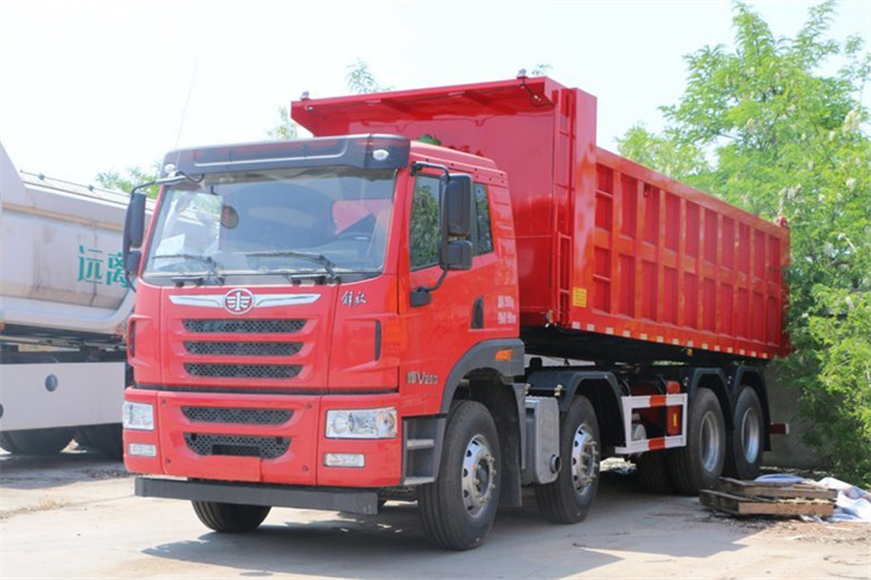 FAWQD Jiefang Han V heavy truck version 2.0 350 horsepower 8X4 6.5 meter dump truck 