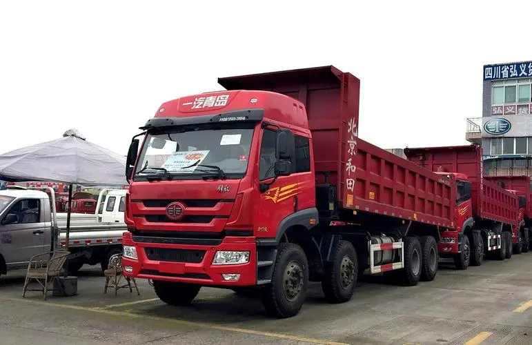 FAWQD Jiefang Han V Heavy Truck 2.0 340 HP 8X4 5.8m Dump Truck