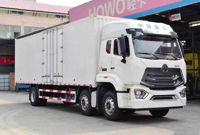 SINOTRUK HOWO MAX 510 HP 8X4 9.55m box truck 