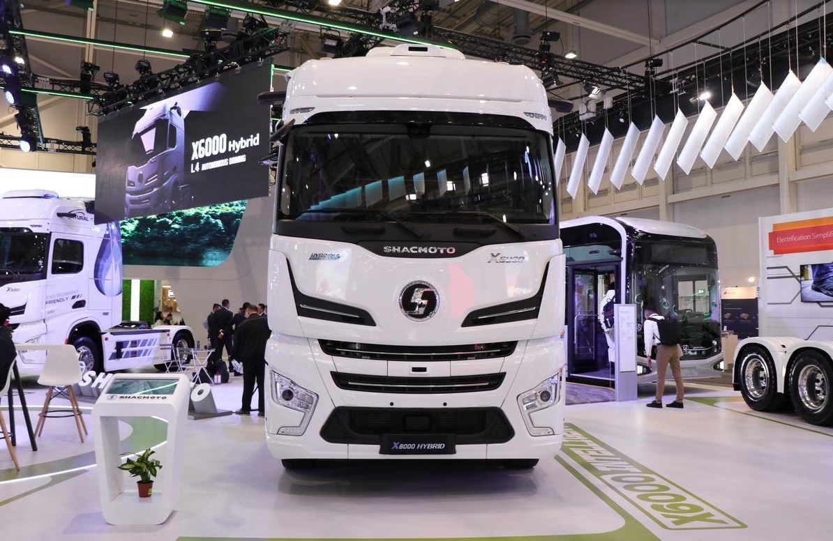 Chinese truck SHACMAN X6000 shines at the German car show in Hanover