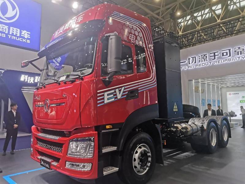 Dongfeng Commercial Vehicle Tianlong KL 6X4 battery-swapping pure electric tractor