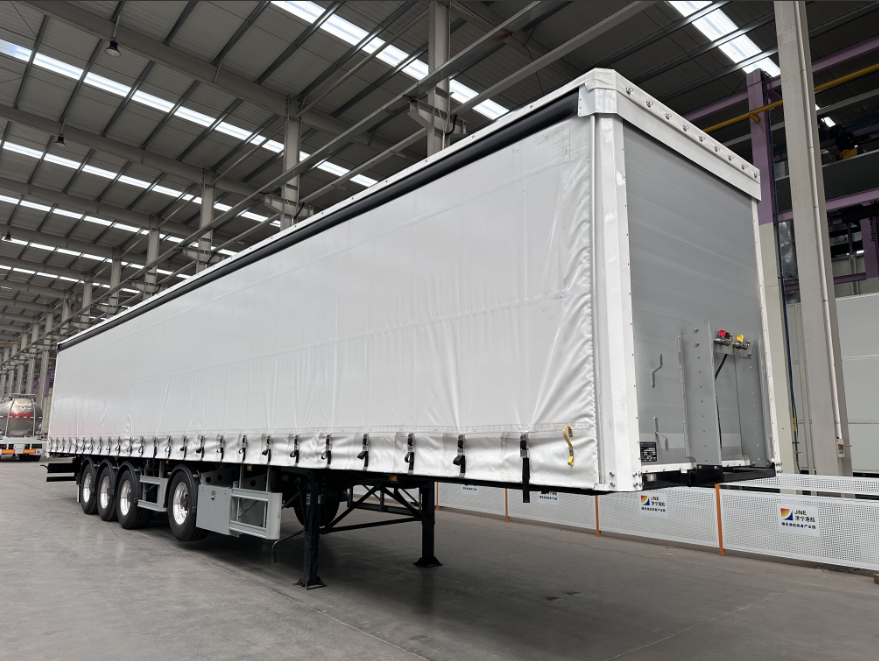 Curtain-sided semi-trailer ordered by the Kazakh customer