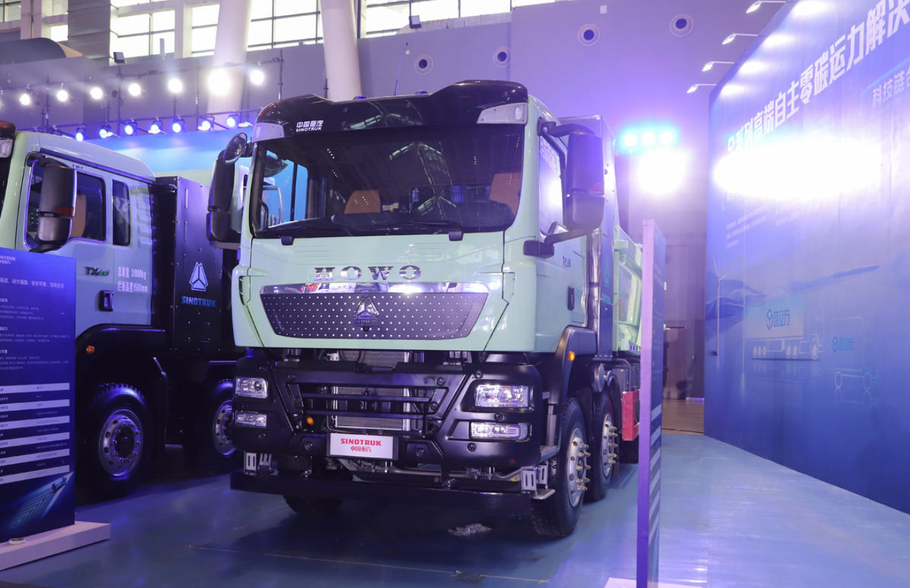 Heavy-duty truck HOWO TX from Heavy-Duty HOWO 8X4 5.6 meters pure electric dump truck