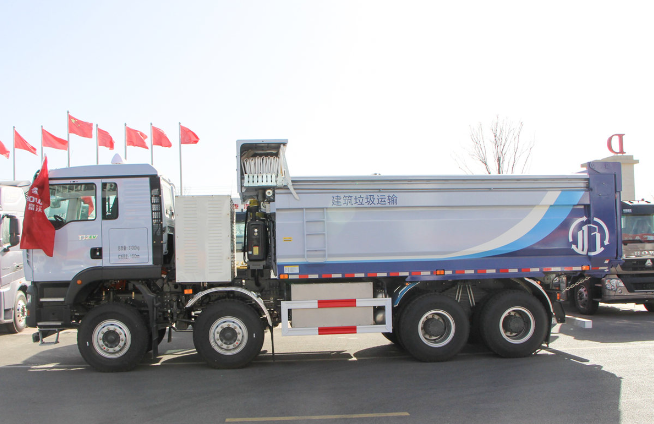 Heavy-duty truck HOWO TX from Heavy-Duty HOWO 8X4 5.6 meters pure electric dump truck 