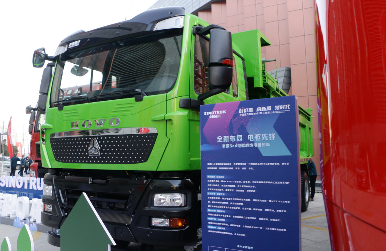 Sinotruk HOWO TX Heavy Truck 6X4 6.5米 Pure Electric dump truck